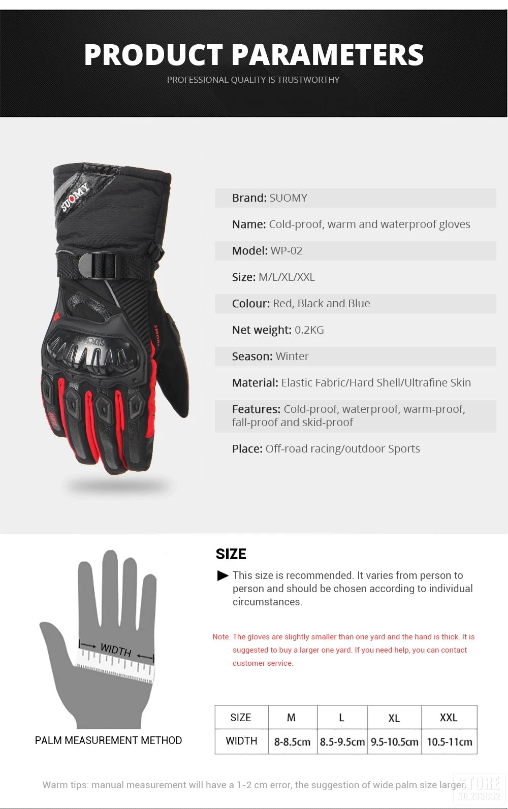 Ultimate All-Weather Motorcycle, Moto, Motorcross Gloves - Boatlode