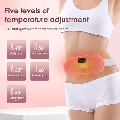 Menstrual Cramp Relief: Electric Heating Pad with Vibrator - Boatlode