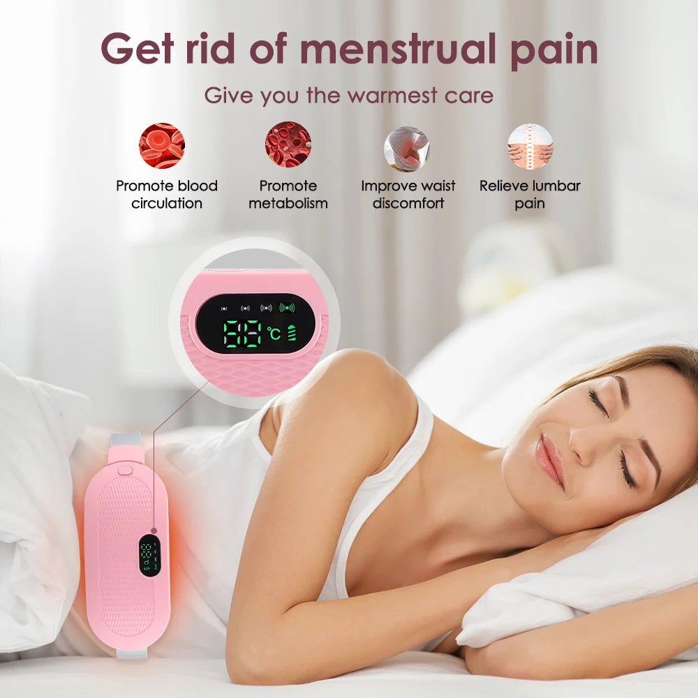 Menstrual Cramp Relief: Electric Heating Pad with Vibrator - Boatlode