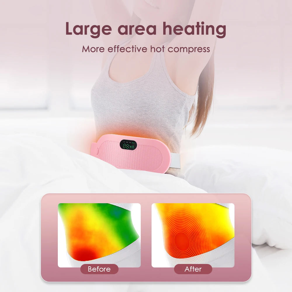 Menstrual Cramp Relief: Electric Heating Pad with Vibrator - Boatlode