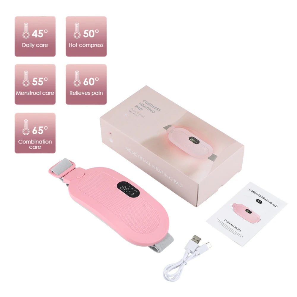 Menstrual Cramp Relief: Electric Heating Pad with Vibrator - Boatlode