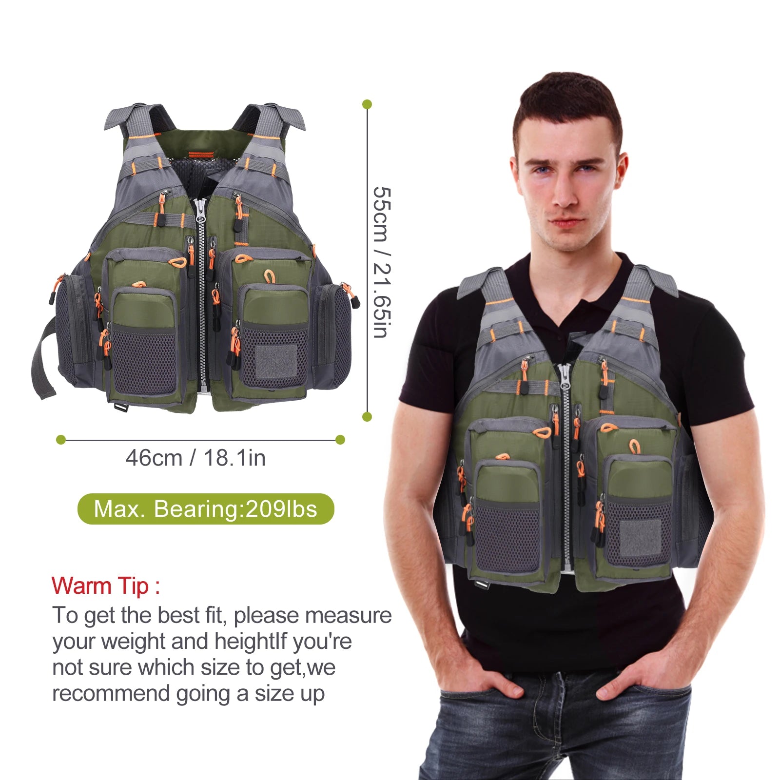 HydroSport Elite Fishing Vest and Life Jacket - Boatlode