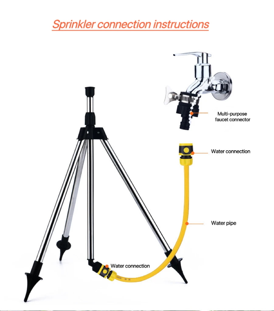 WhisperQuiet Garden Guardian Tripod Sprinkler - Boatlode